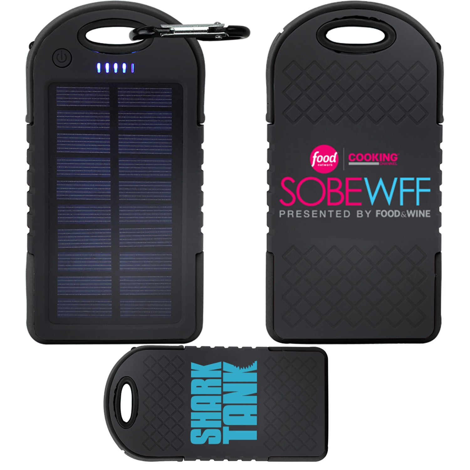 Solar Power Bank with Carabiner 4000 mAh Eco Promotional Products